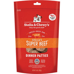 Stella & Chewy's Freeze-Dried Raw Dinner Patties Dog Food Stella’s Super Beef 14-oz