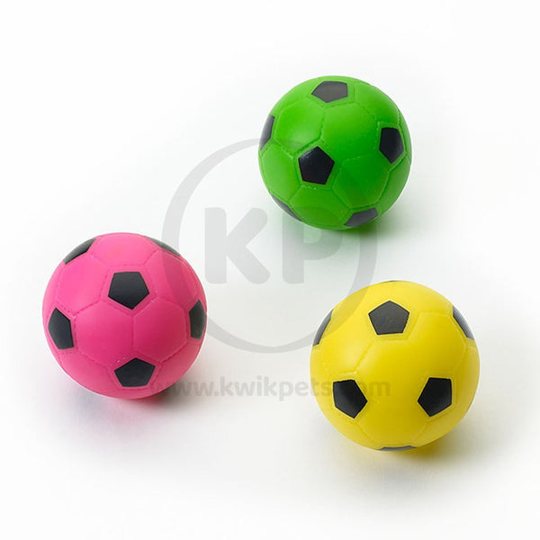 Ethical Pet Spot Soccer Ball Dog Toy Assorted 3-in, Kwik Pets