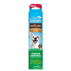 TropiClean Fresh Breath Enticers Peanut Butter & Honey Clean Teeth Oral Care Gel for Dogs 2-oz