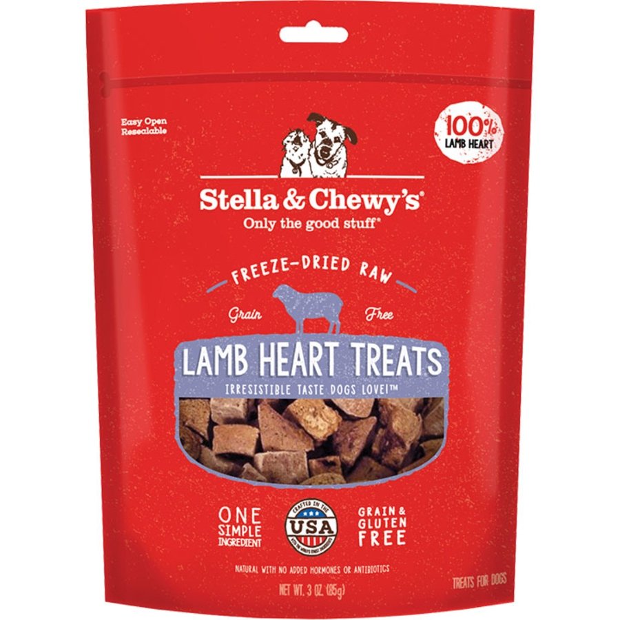 Stella & Chewy's Freeze-Dried Raw Dog Treats Lamb Heart 3-oz, Kwik Pets
