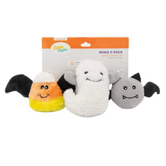 ZippyPaws Halloween Miniz Flying Frights Plush Dog Toy 3 Count