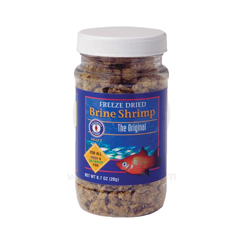 San Francisco Bay Brand Brine Shrimp Freeze-Dried Fish Food 0.7-oz, Kwik Pets