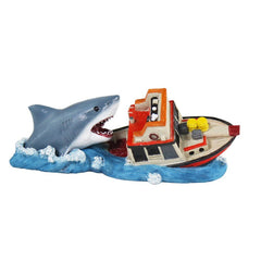 Penn-Plax Officially Licensed Boat Attack Aquarium Decoration Small