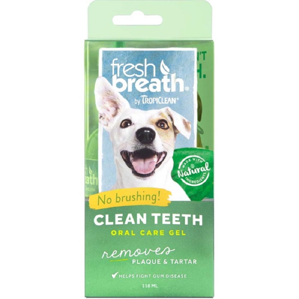 TropiClean Fresh Breath Oral Care Gel for Dogs 4-oz
