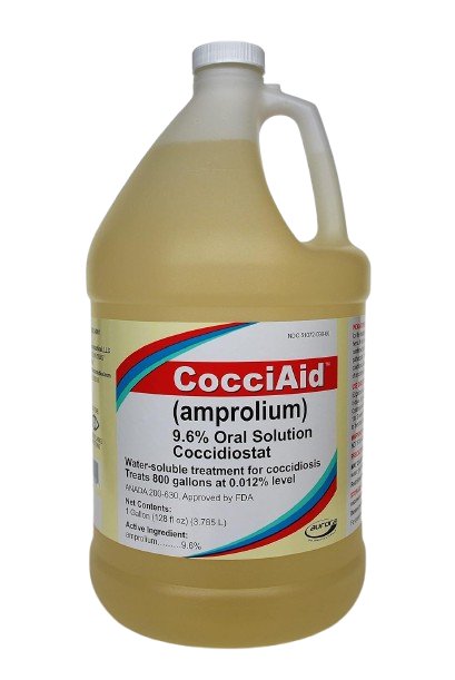 Aurora Pharmaceutical CocciAid 9.6% Amprolium Oral Solution for Poultry 1 gal
