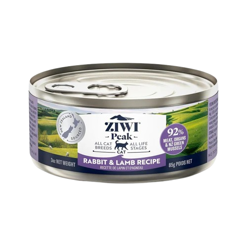 ZIWI Peak Canned Wet Cat Food Rabbit & Lamb 3-oz