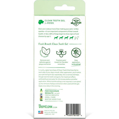 TropiClean Fresh Breath Oral Care Gel for Dogs 4-oz