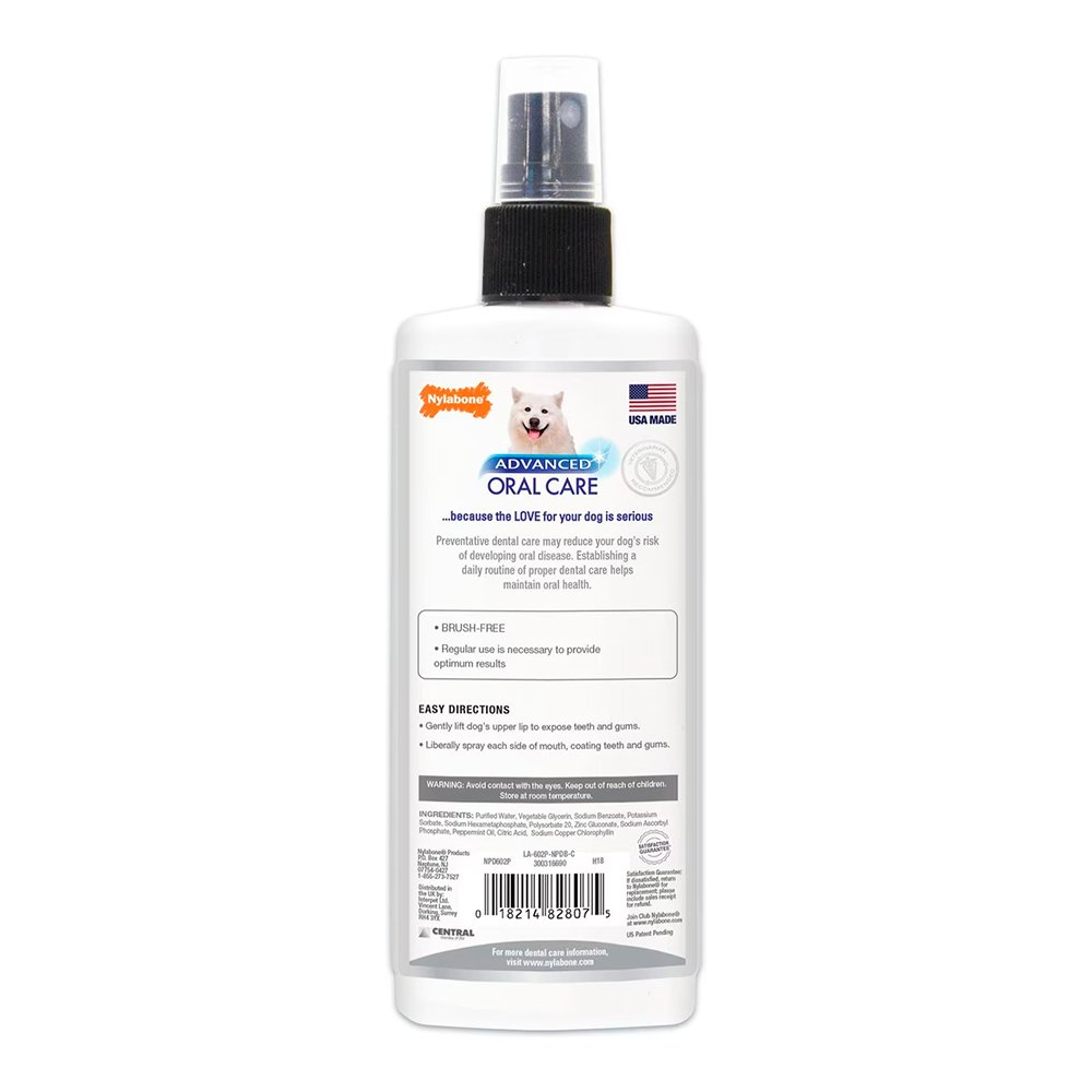 Nylabone Advanced Oral Care Dental Spray Fresh Breath, 4-oz, Nylabone