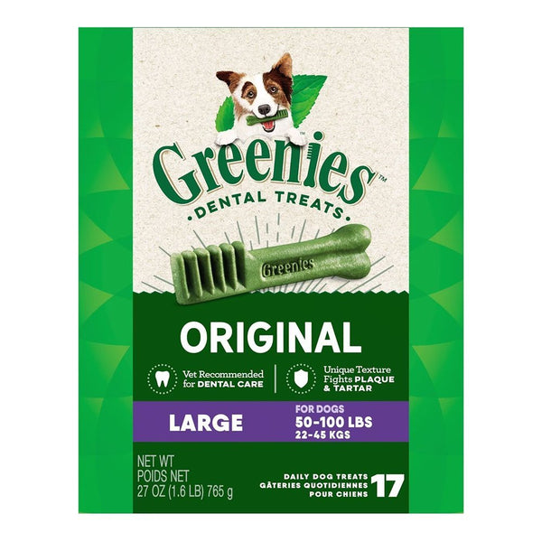 Greenies Original Dog Dental Treats Large 27-oz 17 Count
