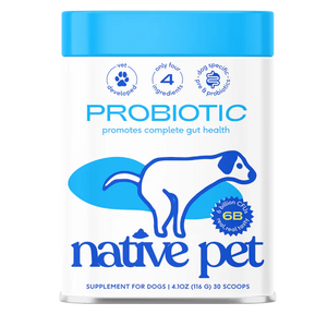 Native Pet Probiotic Vet-Formulated Powder Digestive Supplement for Dogs 4.1-oz, Kwik Pets