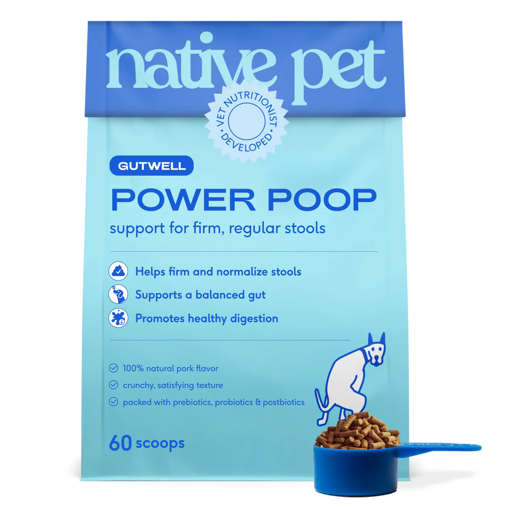 Native Pet Gutwell Power Poop Digestion Support Supplement for Dogs 12.7-oz, Kwik Pets