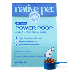 Native Pet Gutwell Power Poop Digestion Support Supplement for Dogs 12.7-oz