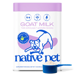 Native Pet Goat Milk Powder Recovery & Energy Support for Active Dogs 7-oz