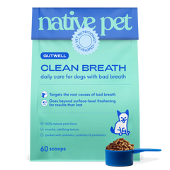 Native Pet Gutwell Clean Breath Dog Dental Care Supplement 12.7-oz