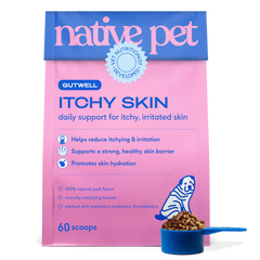 Native Pet GutWell Itchy Skin Relief Supplement for Dogs 12.7-oz