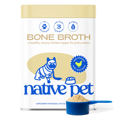 Native Pet Organic Chicken Bone Broth Powder Grain-Free Dog Food Topper 5.75-oz