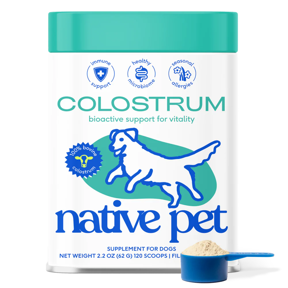 Native Pet Colostrum Immune System Powder Supplement for Dogs 2.2-oz, Kwik Pets