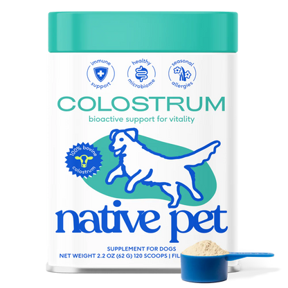 Native Pet Colostrum Immune System Powder Supplement for Dogs 2.2-oz, Kwik Pets