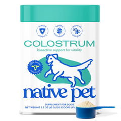 Native Pet Colostrum Immune System Powder Supplement for Dogs 2.2-oz