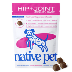 Native Pet Hip & Joint Mobility Care Chews for Dogs 60 Count