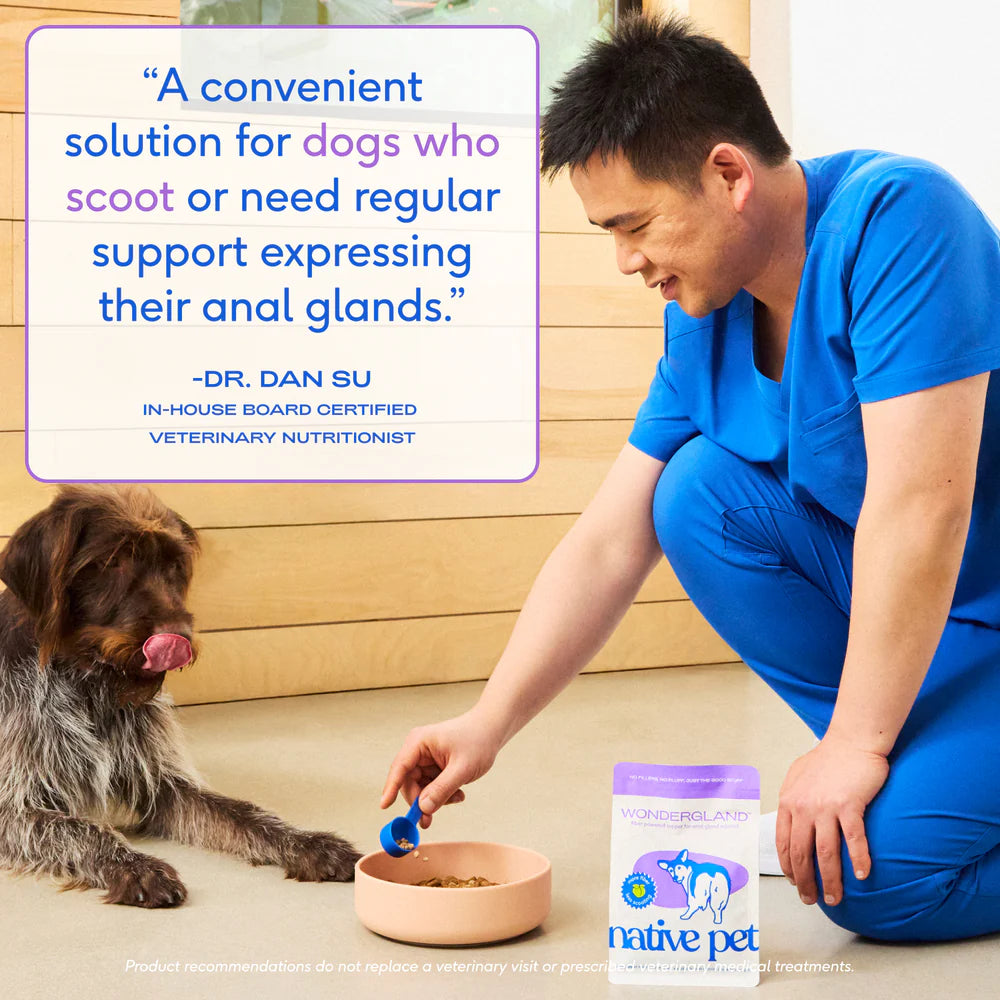 Native Pet WonderGland Anal Gland Pumpkin Fiber & Digestive Supplement for Dogs 8-oz, Kwik Pets