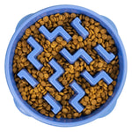 Product info of Outward Hound Fun Feeder Interactive Dog Bowl Slow Feeder Blue Large