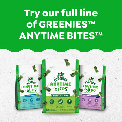 Product Family of Greenies Anytime Bites Bite-Size Dog Dental Treats Mint 10.3-oz