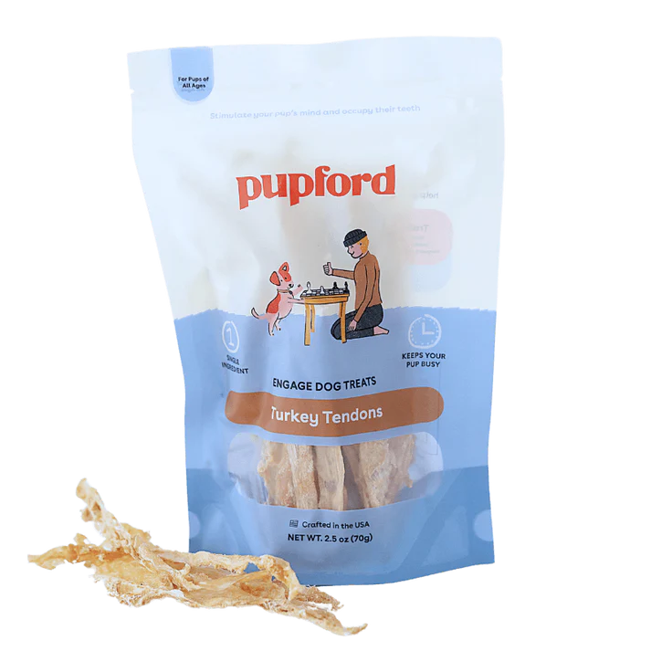 Pupford Turkey Tendon Dog Chews 2.5-oz, Kwik Pets