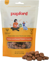 Pupford Freeze-Dried Chicken & Sweet Potato Crunchies Dog Treats 5-oz
