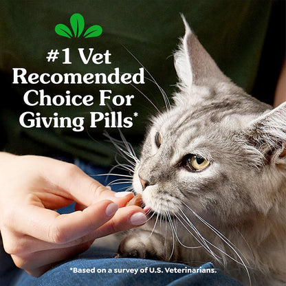 Vet of Greenies Feline Pill Pockets Cat Treats Chicken 1.6-oz 45 Count