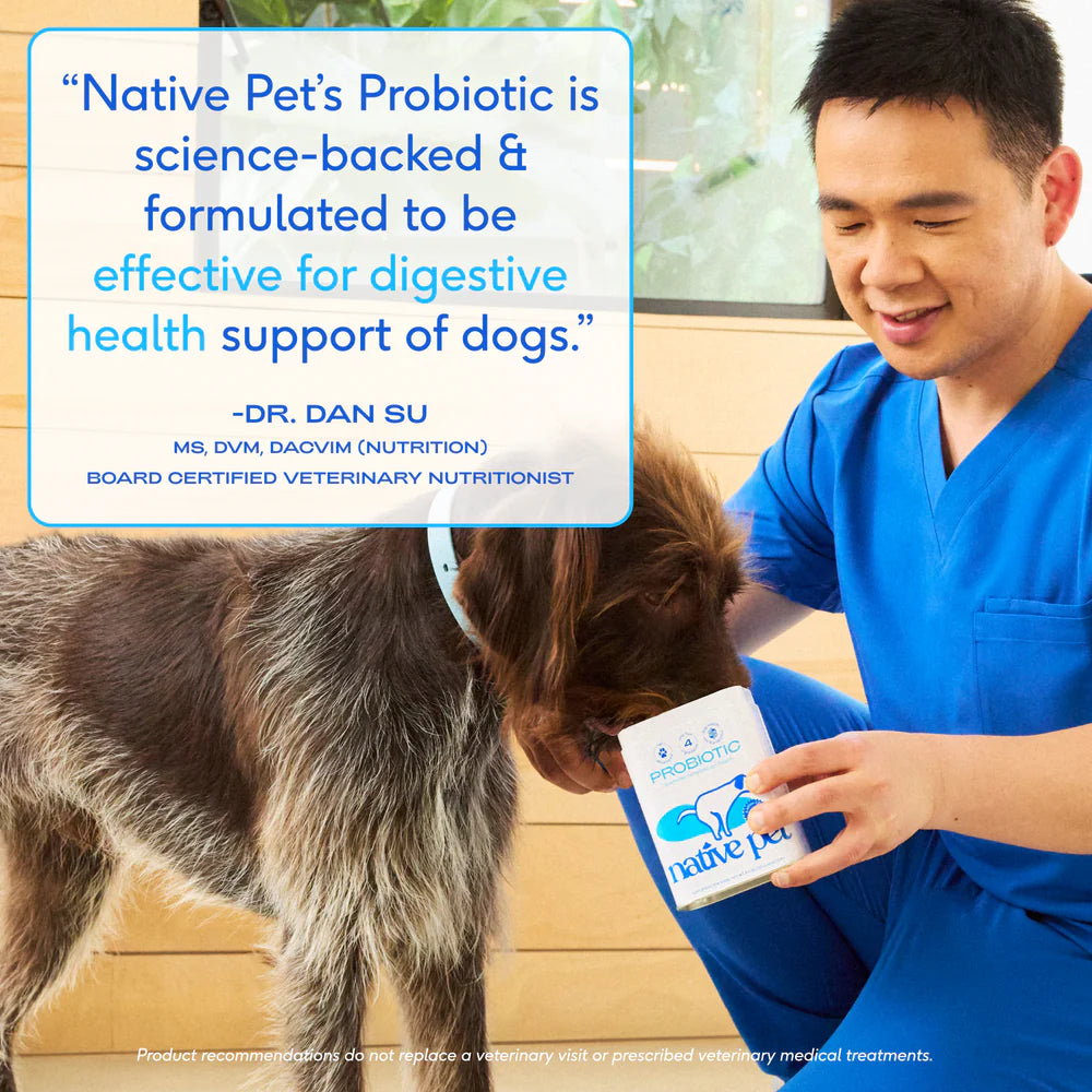Native Pet Probiotic Vet-Formulated Powder Digestive Supplement for Dogs 4.1-oz, Kwik Pets