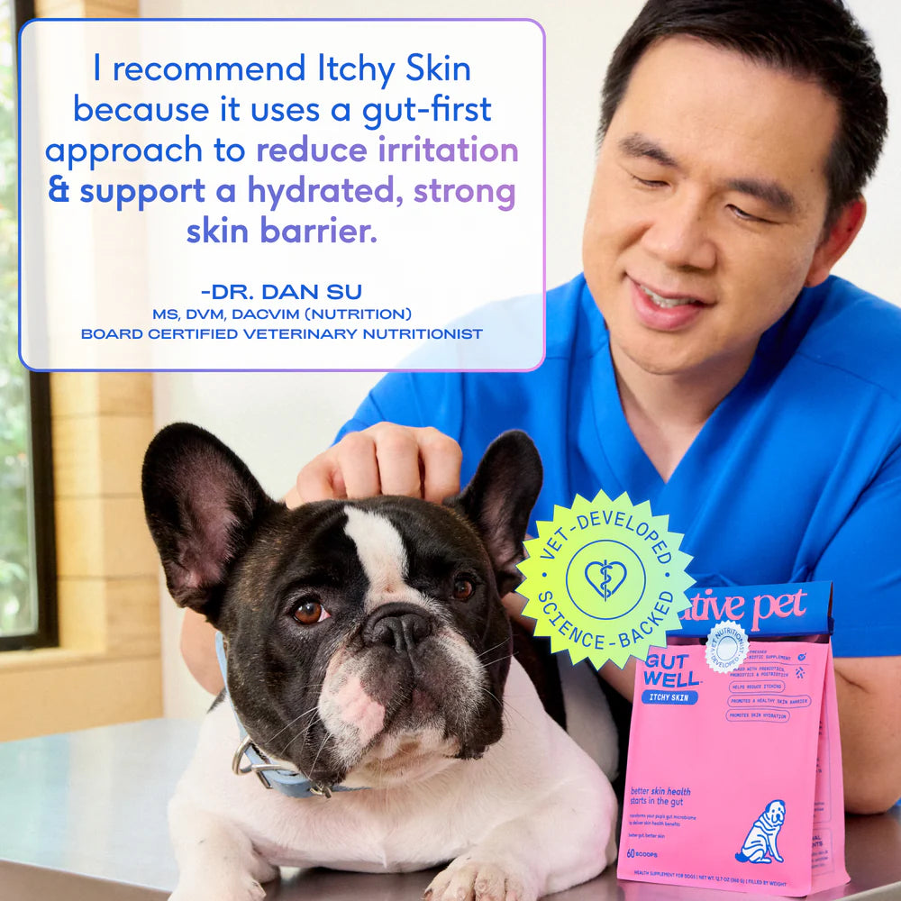Native Pet GutWell Itchy Skin Relief Supplement for Dogs 12.7-oz, Kwik Pets