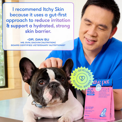Native Pet GutWell Itchy Skin Relief Supplement for Dogs 12.7-oz, Kwik Pets