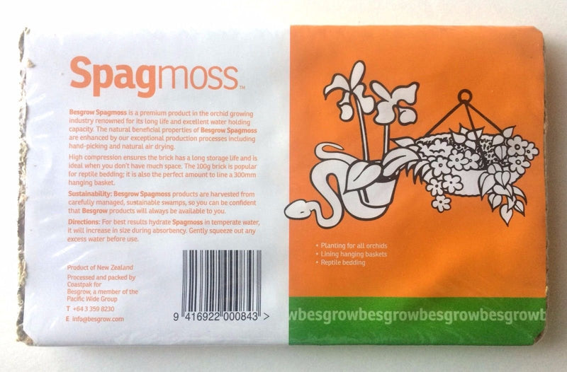12 Count Display Box New Zealand Sphagnum Moss 100 Grams Long Fiber 8 L Spagmoss - Kwik Pets