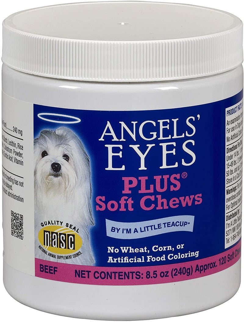 Angels' Eyes PLUS Beef Flavor Tear Stain Soft Chews 8.5 oz - Kwik Pets