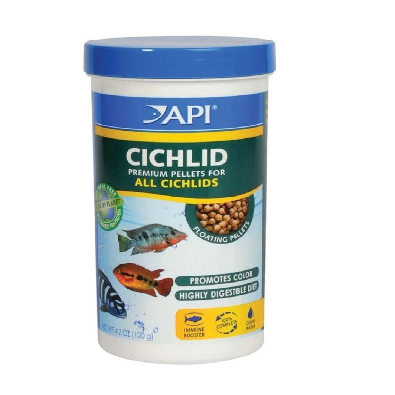 API Cichlid Premium Floating Pellet Medium 4.2oz - Kwik Pets