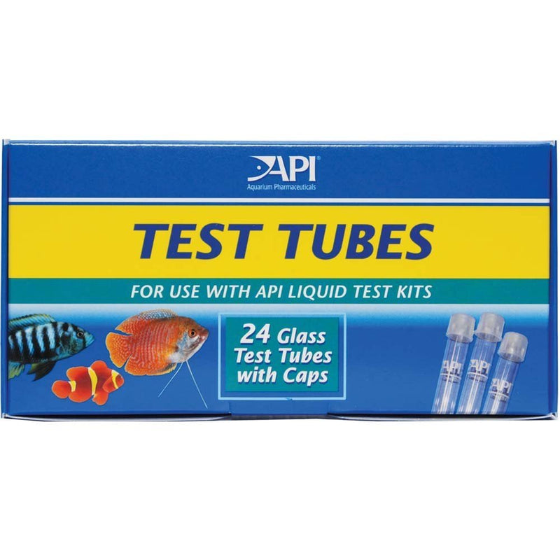 API Glass Test Tubes with Caps 24pk - Kwik Pets
