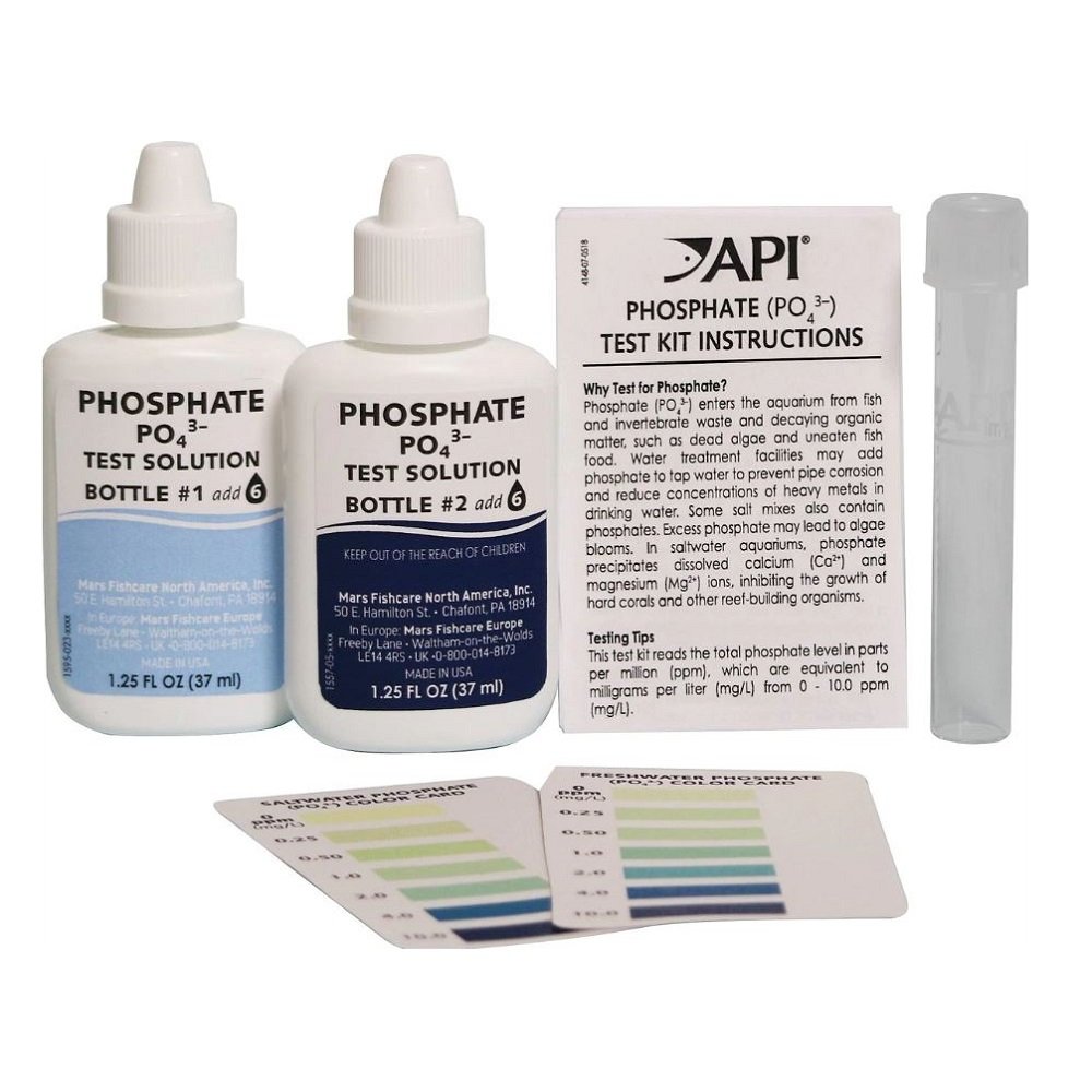 API Phosphate PO4 Freshwater & Saltwater Aquarium Test Kit, 150 count - Kwik Pets