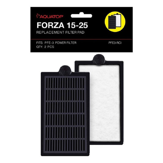 Aquatop Forza Replacement Filter Inserts With Premium Activated Carbon 15-25 Black, White 2 Pk - Kwik Pets