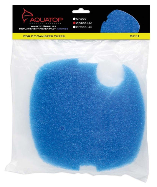 Aquatop Replacement Filter Sponge For Cf Series Filters For Cf-400uv Blue 1 Pk - Kwik Pets