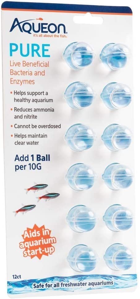 Aqueon Pure Live Beneficial Bacteria and Enzyme Ball 10gal/12ct - Kwik Pets