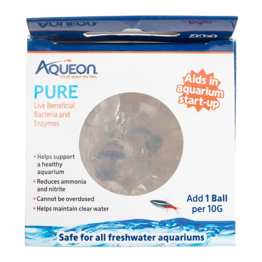 Aqueon Pure Live Beneficial Bacteria and Enzyme Ball 10gal/24pk - Kwik Pets
