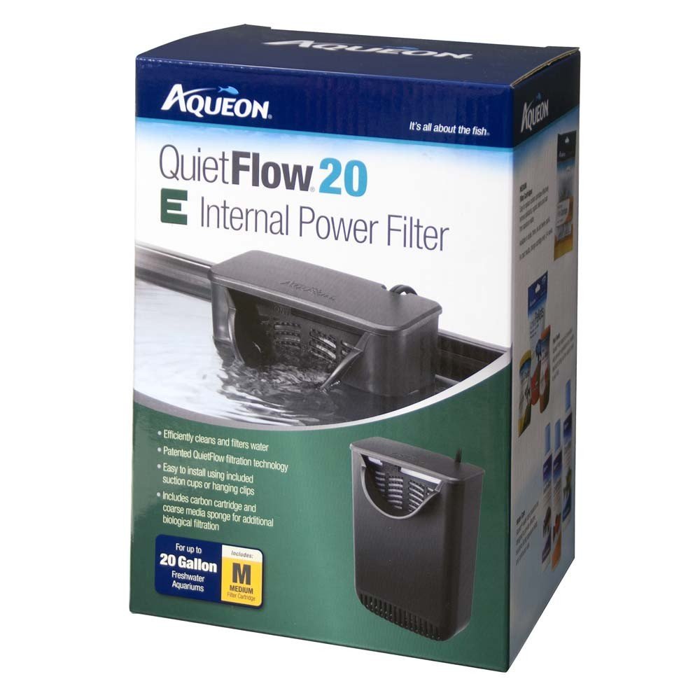 Aqueon QuietFlow 20 E Internal Power Filter 20gal MD - Kwik Pets