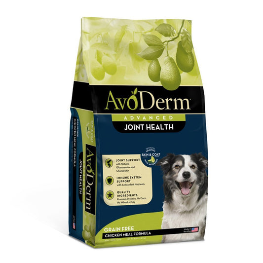 AvoDerm Natural Advanced Joint Health Chicken Meal Formula - Grain Free Adult Dry Dog Food 4 lb - Kwik Pets