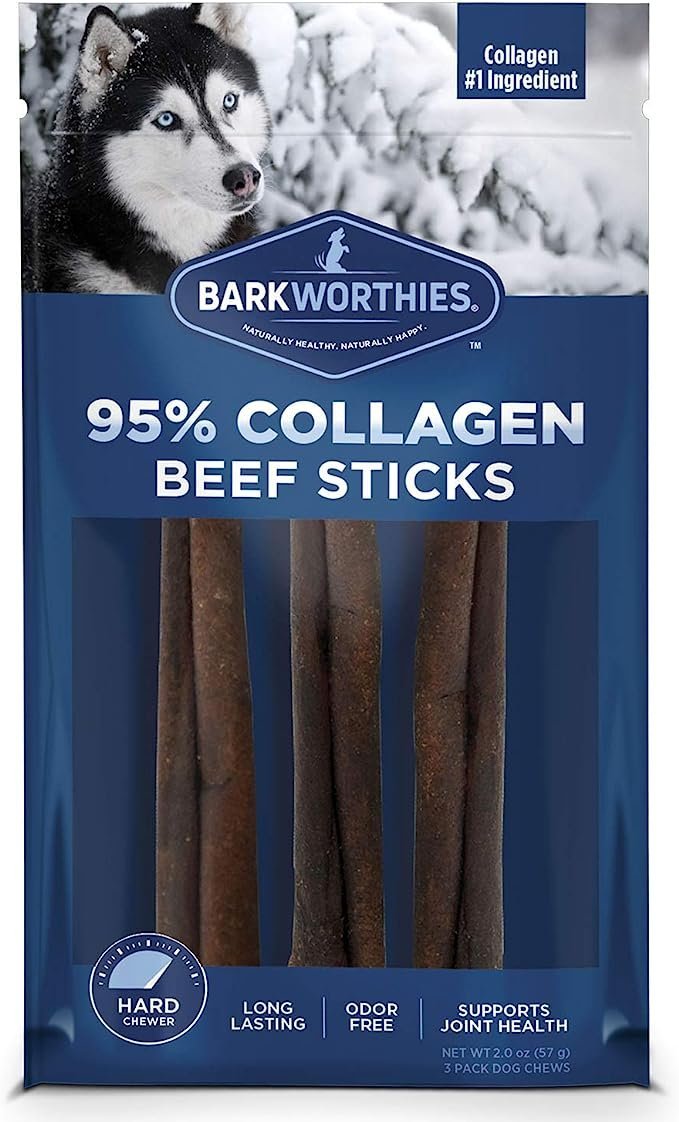 Barkworthies Daily Health Boost Collagen Beef Sticks PB Flavor 6