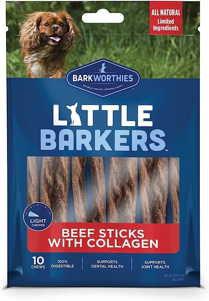 Barkworthies LB Beef Sticks with Collagen 10pk - Kwik Pets