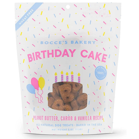Bocce'S Bakery Dog Birthday Cake Biscuits 5oz - Kwik Pets
