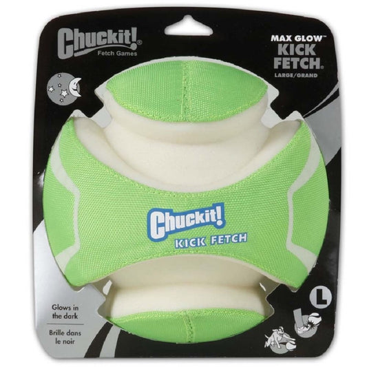 Chuckit! Kick Fetch Max Glow Dog Toy Large - Kwik Pets