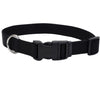 Coastal Adjustable Nylon Dog Collar with Plastic Buckle Black,1 in. X 18-26 in. - Kwik Pets