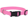 Coastal Adjustable Nylon Dog Collar with Plastic Buckle Bright Pink, 3/8 in. X 8-12 in. - Kwik Pets